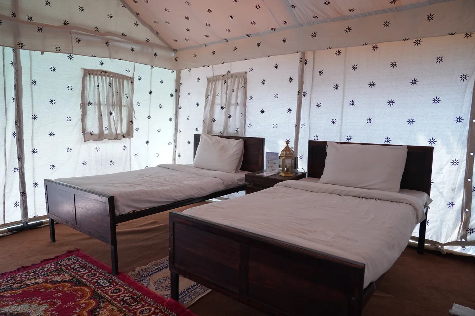 Deluxe AC Swiss Cottage comfortable seating area