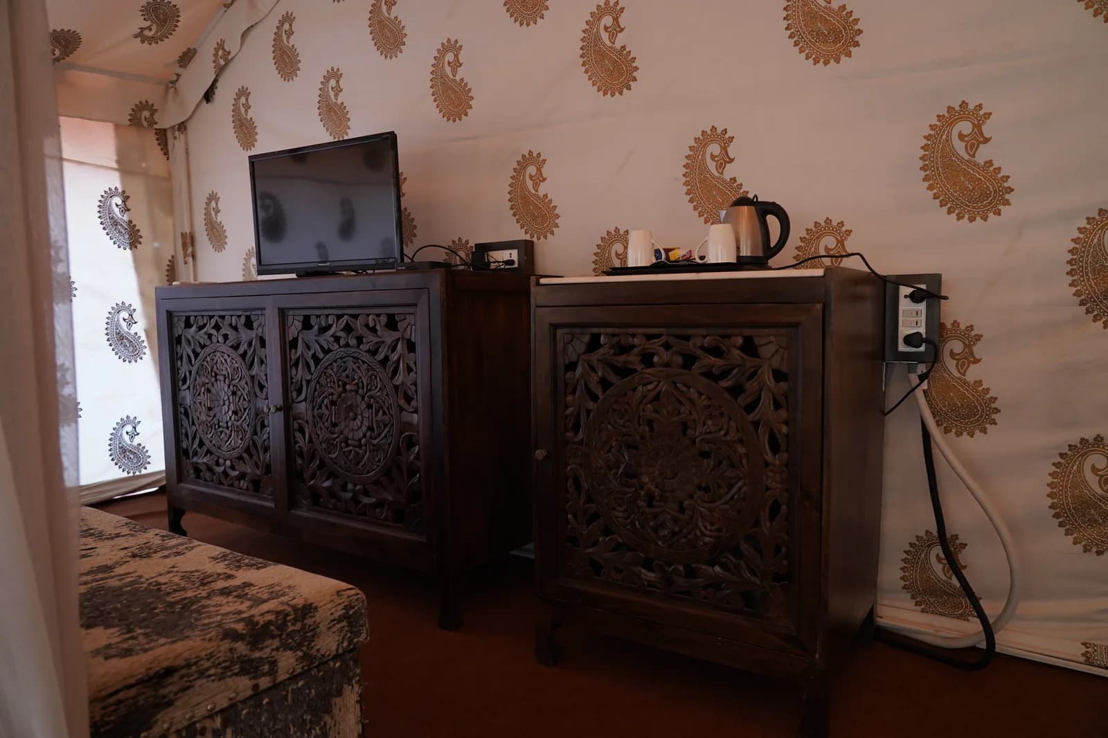 Darbari Suite sitting room at Rann Utsav Dhordo